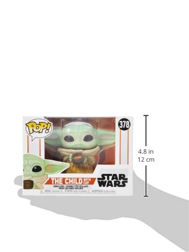 Funko- Pop Star Wars: Mandalorian-The Child w/Cup Figura Coleccionable, Multicolor (49933)