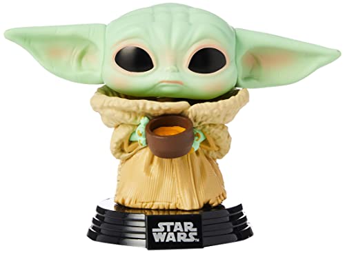 Funko- Pop Star Wars: Mandalorian-The Child w/Cup Figura Coleccionable, Multicolor (49933)