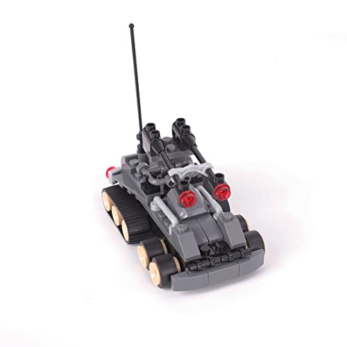 FunMate WW2 - Juego de construcción de armas militares, con tanques y torres de descuento de 151 piezas de construcción minifiguras de soldados, juego compatible con figuras de Lego Star Wars