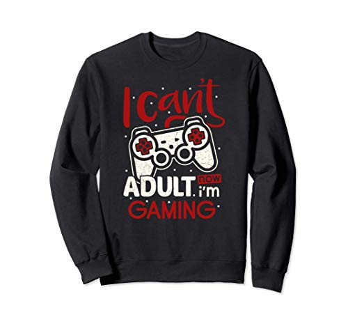 Funny I can't adult now I'm gaming retro old gamer Sudadera