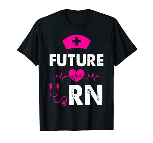 Future RN Enfermera Regalo Divertido Enfermera Registrado Camiseta