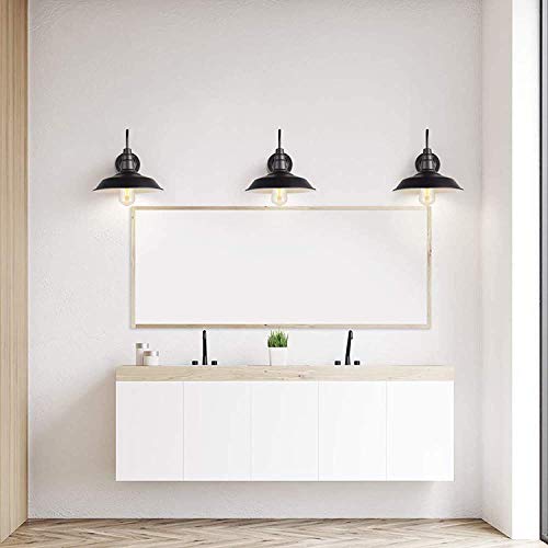 FXBFAG Aplique de Pared Negro, iluminación de Cuello de Cisne, lámpara de Pared de Granero, lámpara de Pared Industrial Vintage, lámpara de Pared, luz de Porche para Pasillo Interior de Loft, 1 paq