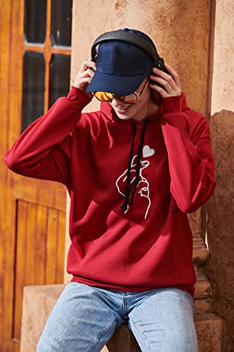 G-Anica Sudaderas con Capucha Mujer, Sudadera para Mujer Hoodie Casual Estampada de Manga Larga Talla Grande Moda Abrigos Deportivos Pullover Tops