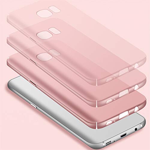 Galaxy S7 Edge Case,Heyqie[Skin Touch Feel] Ultra-Thin Metallic Texture Anti-Fingerprint/Skid/Fade PC Back Protective Phone Cover Case for Samsung Galaxy S7 Edge G9350 - Black