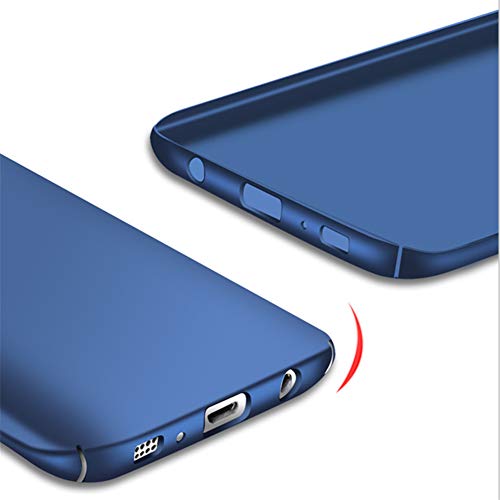 Galaxy S7 Edge Case,Heyqie[Skin Touch Feel] Ultra-Thin Metallic Texture Anti-Fingerprint/Skid/Fade PC Back Protective Phone Cover Case for Samsung Galaxy S7 Edge G9350 - Black