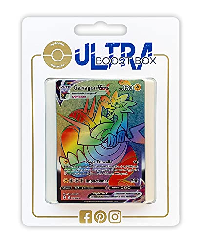 Galvagon VMAX (Dracozolt VMAX) 210/192 Arcoíris Secreta - Ultraboost X Epée et Bouclier 7 Évolution Céleste - Box de 10 Cartas Pokémon Francés