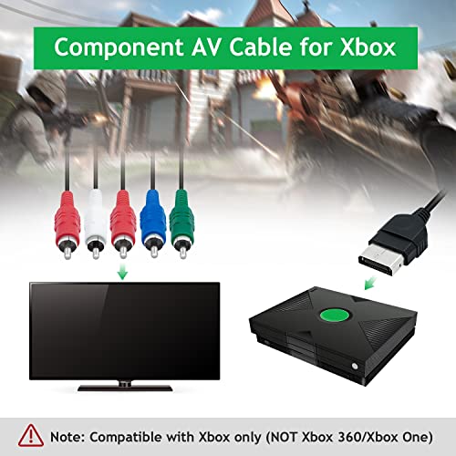 Gam3Gear Componente AV Cable de Audio Video en Clásico de Xbox original