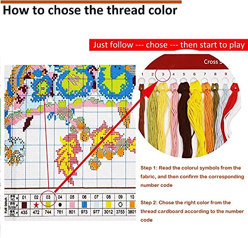 Gama completa de kits de bordado Kits de punto de cruz estampados para principiantes para kit de bordado DIY 11CT 16 × 20 (pulgadas) -Spain Tenerife, Macizo de Anaga Nature mountain Fields
