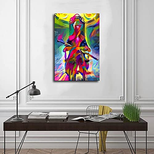 Game Bloodborne Hunter 1 - Póster de lienzo para pared, diseño de cazador de sangre, 50 x 75 cm