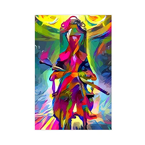 Game Bloodborne Hunter 1 - Póster de lienzo para pared, diseño de cazador de sangre, 50 x 75 cm