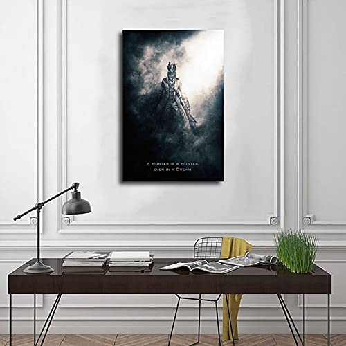 Game Bloodborne Hunter - Póster de lienzo para pared, diseño de cazador de sangre, 30 x 45 cm