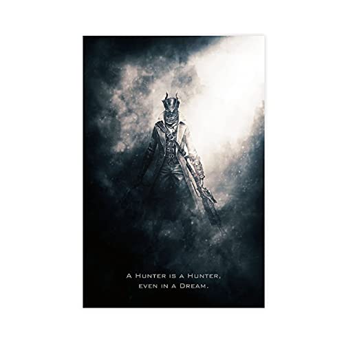 Game Bloodborne Hunter - Póster de lienzo para pared, diseño de cazador de sangre, 30 x 45 cm