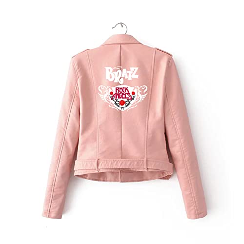 Game Bratz Rock Angelz Chaqueta de cuero PU, Rosa 1, M