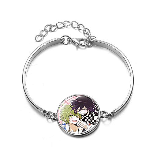 Game Danganronpa V3: Killing Harmony Bracelet Fashion Cartoon Print - Pulseras de cristal transparente para niñas y niños