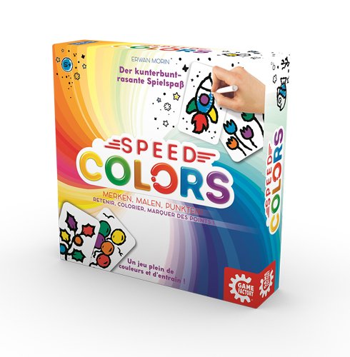 Game Factory 646193 Speed Colors - Juego para Colorear, Juego Infantil, a Partir de 5 años