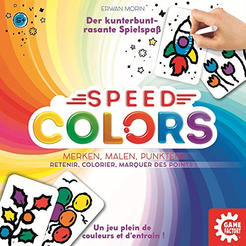 Game Factory 646193 Speed Colors - Juego para Colorear, Juego Infantil, a Partir de 5 años