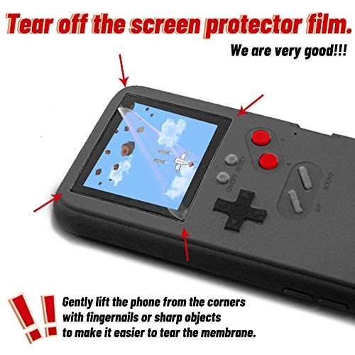 Game Funda para iPhone,Dikkar Estuche Autoamplificado con Cubierta Protectora Retro con 36 Juegos,Pantalla a Color,Estuche para Videojuegos para iPhone X/XS MAX/Xr/6s/7/8P/11/12/13/Pro/Max/Mini