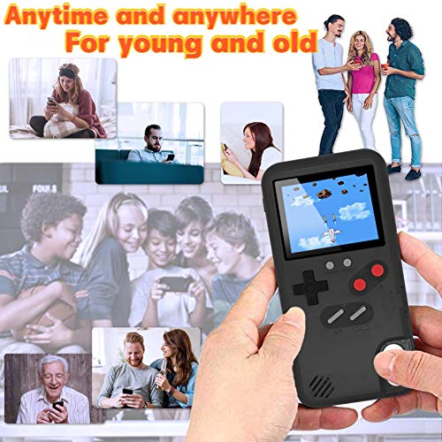 Game Funda para iPhone,Dikkar Estuche Autoamplificado con Cubierta Protectora Retro con 36 Juegos,Pantalla a Color,Estuche para Videojuegos para iPhone X/XS MAX/Xr/6s/7/8P/11/12/13/Pro/Max/Mini