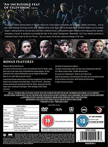 Game Of Thrones S8 (3 Dvd) [Edizione: Regno Unito]