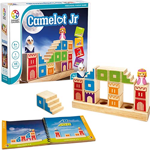 Games-Sg031Es Smart Games-Camelot Jr, Educativo, Juegos Preescolar, Juguetes Infantiles, Regalo Niños, Puzzle Madera, multicolor, Talla Única (Lúdilo SG031ES)