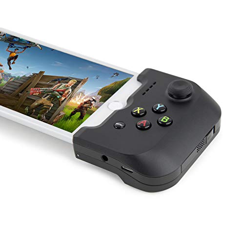 Gamevice GV157 - Mando de Juego Controller para Apple iPhone 6/6 Plus, 6s/6s Plus, 7/7 Plus, 8/8 Plus, X, XS, XS MAX, Puente Flexible, Carga y Juega - Color Negro