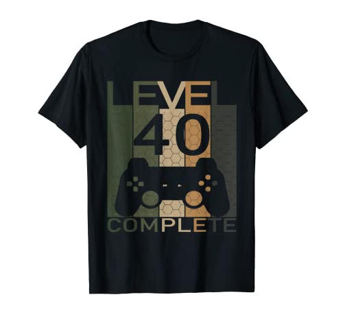 Gaming 40 Años LVL 40 Complete 1981 Nivel 40 Camiseta