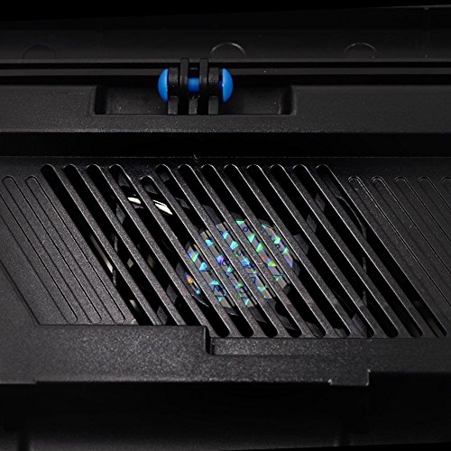 GAMINGER Estación de carga con USB puerto para PlayStation 4 PS4 Hub CD Disco DVD Blue Ray Estantería para Cajas 14x