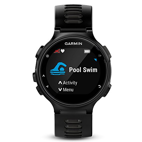 Garmin 735XT Forerunner Reloj multisport con GPS, Unisex adulto, Negro (Black/Grey), M