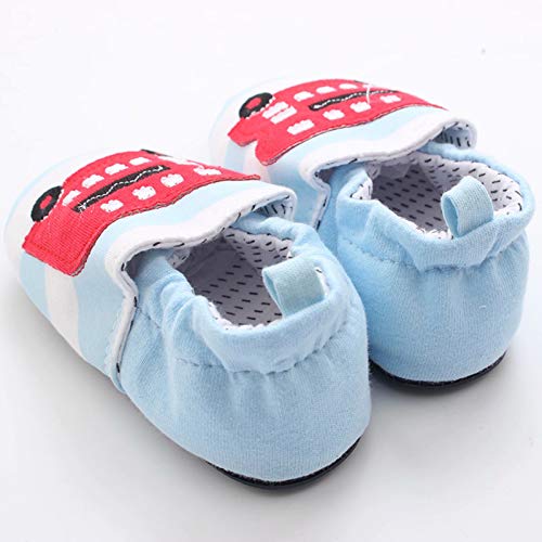 Gavena Zapatos de bebé sin Cordones para Primer Paseo con Suela de Goma Antideslizante Suave 18-24 Meses Bus