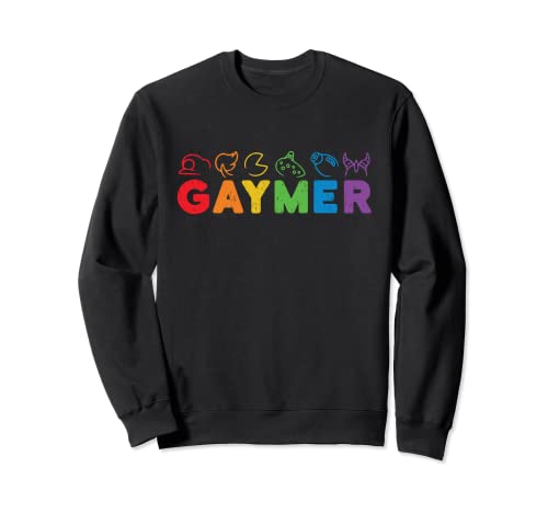 Gaymer Gay Videojuegos Orgullo Rainbow Lesbianas LGBTQ Gamer Sudadera