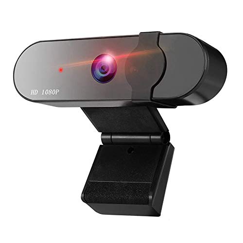 GeekerChip Webcam 1080P Full HD,USB Webcam con Webcam Cover Micrófono Reductor de Ruido y Corrección de iluminación Automática,para PC,Mac,Windows,Portátil,para Twitch Xbox One