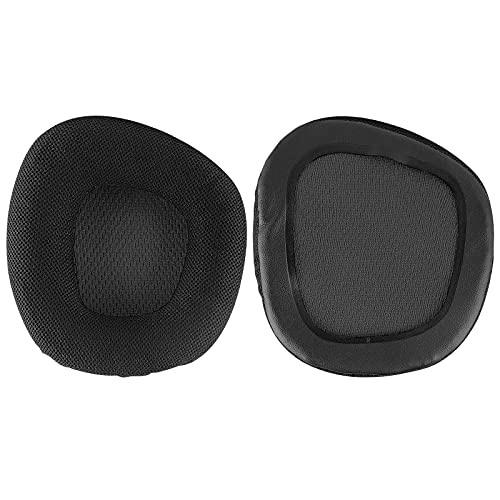 Geekria Almohadillas de repuesto de tela de malla para Corsair VOID PRO, Void, Void Pro RGB, Void Pro RGB SE, Void Elite almohadillas para auriculares, almohadillas para los oídos (negro)