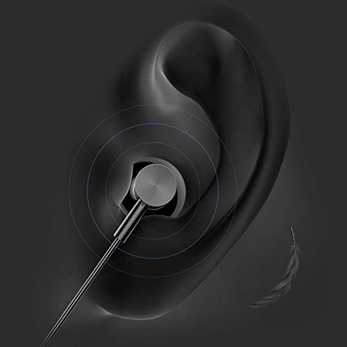 Geekria Auriculares de Diadema para Google Stadia, Xbox One, PS4, teléfonos móviles, PC, Ordenador portátil, Auriculares estéreo con Cable, HiFi estéreo con micrófono y Control de Volumen (Negro)