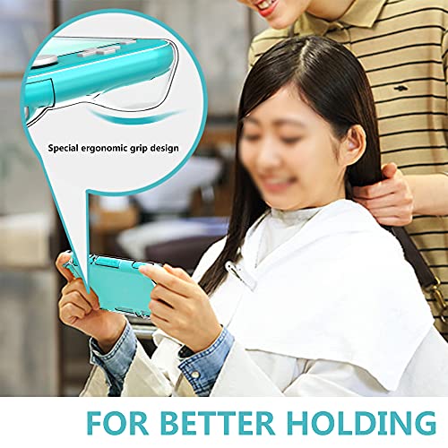 GeeRic Funda Compatible para Switch Lite, Accesorio 8 Piezas Funda Silicona Protector de Pantalla Compatible para Switch Lite,2 Pieces 4 Tapas de Pulgar y Agarre de Almacenamiento Gris