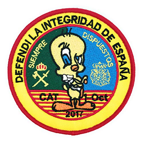 Gemelolandia | Parche Piolin Defendi la Unidad de España Policia y Guardia Civil 9cm Velcro | Muy Adherentes | Patch Stickers Para Decorar Tu Ropa | Fáciles de Poner