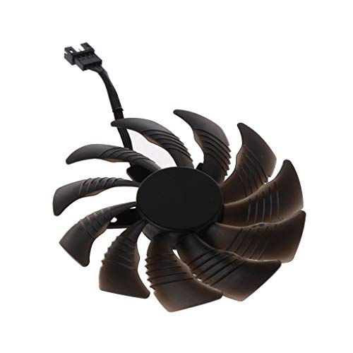 geneic Ventilador de enfriamiento de 88 mm T129215SU de 4 pines para Gigabyte GTX 1050 1060 1070 960 RX 470 480 570 580 ventilador de refrigeración de tarjeta gráfica
