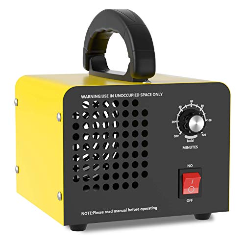 Generador de Ozono Hogar 10,000mg/H, QUARED Profesional Máquina de Ozono Para Coche Desinfectador de Ozono Purificador Ozono de Aire con Temporizador, Eliminaciónn de Olor y Desinfección