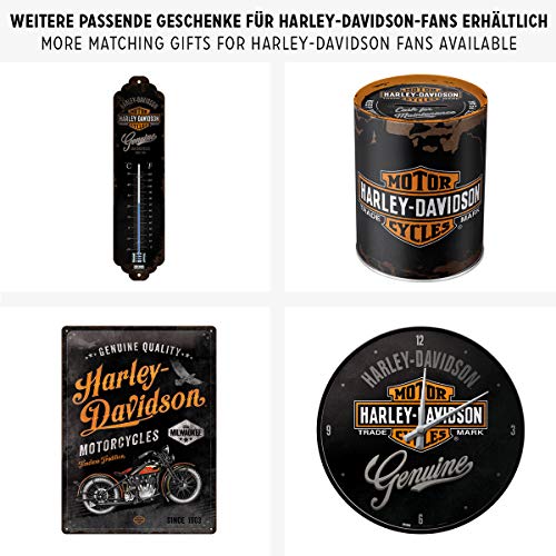 Genuine Harley Davidson logo - Caja de almacenamiento 10x14x20 cm