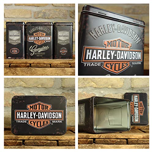 Genuine Harley Davidson logo - Caja de almacenamiento 10x14x20 cm