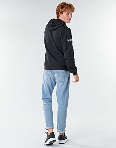 Geographical Norway GYMCLASS Men - Sudadera Capucha Bolsillos Hombre - Chaqueta Casual Hombres Abrigo - Camisetas Camisa Manga Larga - Hoodie Deportiva Regular Fitness Jacket Tops (Negro L)