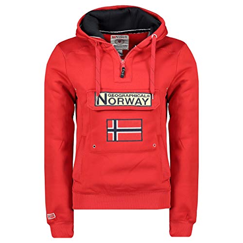 Geographical Norway - Sudadera DE Hombre GYMCLASS Rojo S