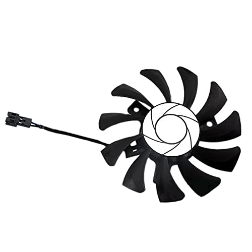 Gfhrisyty HA8010H12F-Z 75MM 2Pin GTX1050Ti GPU Cooler Ventilador doble para MSI Geforce GTX 1050Ti GTX-1050-Ti-4GT-OC(1 unidad)