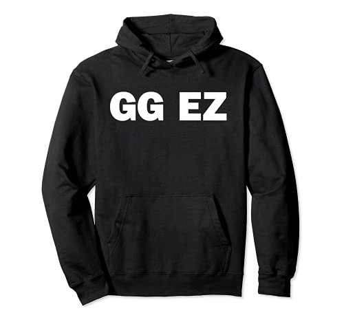 GG EZ Gaming Gamer Esports Streamer Sudadera con Capucha