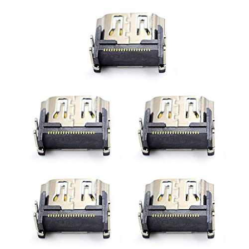 GHBOTTOM 5Pcs Conector de interfaz de enchufe Puerto compatible con HDMI para Play-station 5 Conector de piezas de repuesto PS5