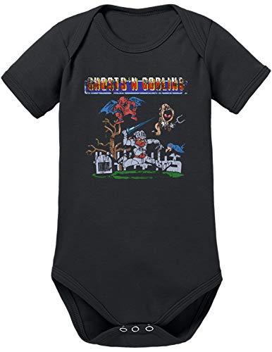 Ghost N Goblins Arcade Gamer - Body para bebé negro 12 - 18 Meses