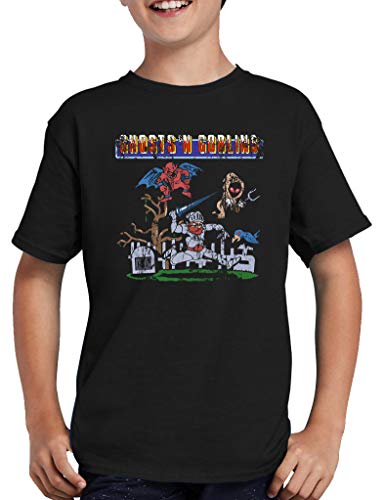 Ghost N Goblins Arcade Gamer - Camiseta para niño negro 98-104 cm
