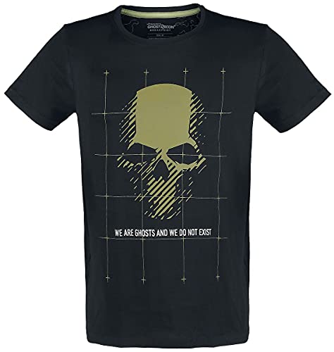 Ghost Recon Breakpoint - We Are Ghost and We Do Not Exist Hombre Camiseta Negro S, 100% algodón, Regular