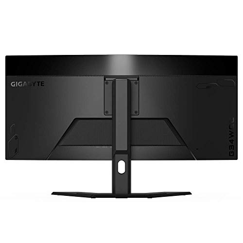Gigabyte G34WQC - Monitor Gaming de 34'' QHD (3440x1440, 21:9, Panel VA ,144 Hz, HDMI, DisplayPort, pantalla Curvo) Color negro