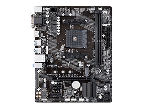 GIGABYTE GA-A320M-S2H (AMD Ryzen AM4/MicroATX/2xDDR4/HDMI/Realtek ALC887/3xPCIe/USB3.1 Gen 1/LAN/Placa Madre)