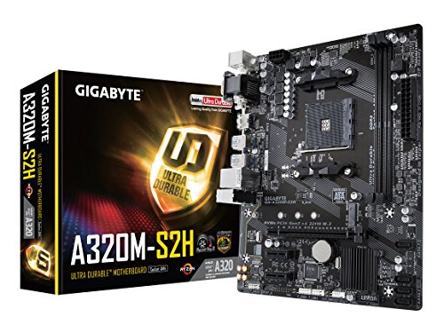 GIGABYTE GA-A320M-S2H (AMD Ryzen AM4/MicroATX/2xDDR4/HDMI/Realtek ALC887/3xPCIe/USB3.1 Gen 1/LAN/Placa Madre)